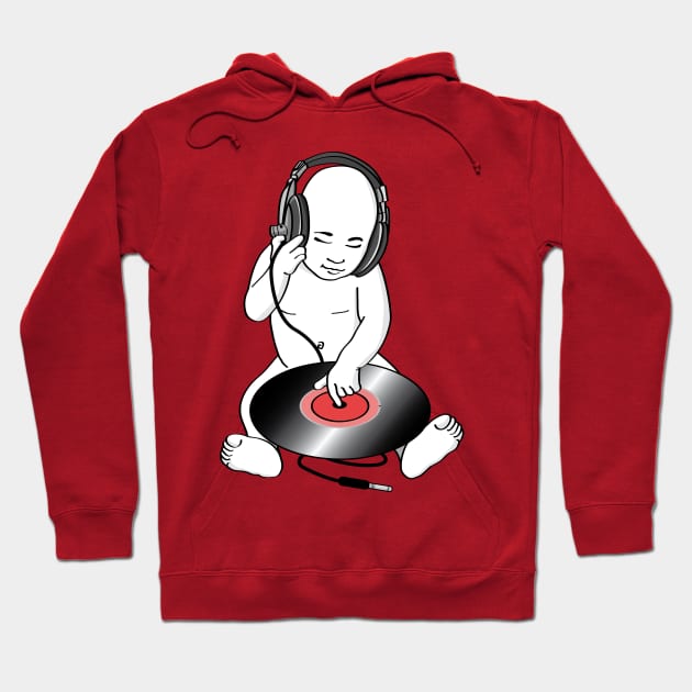 Baby dj white colour bg Hoodie by doctoralien